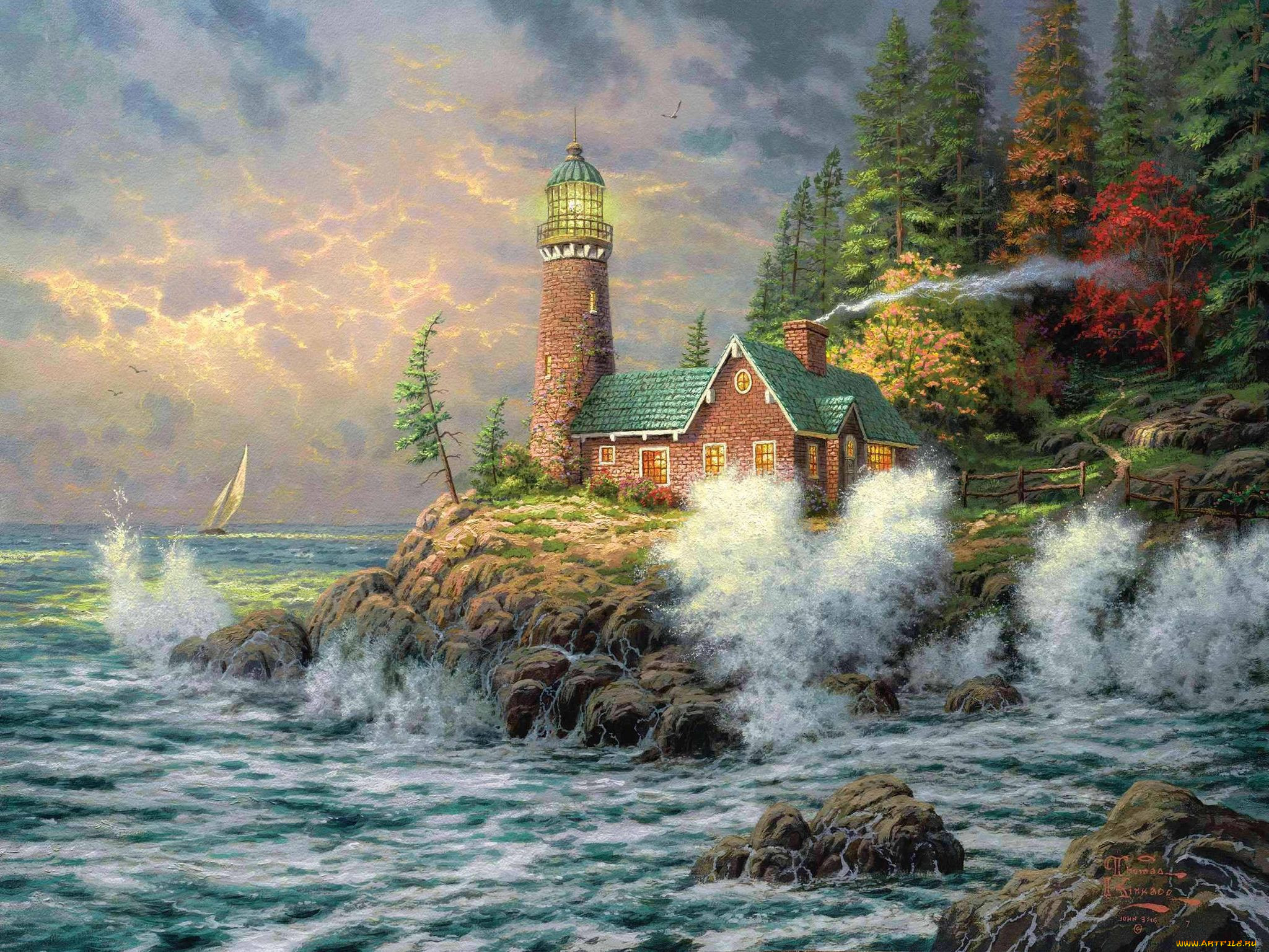 , thomas, kinkade